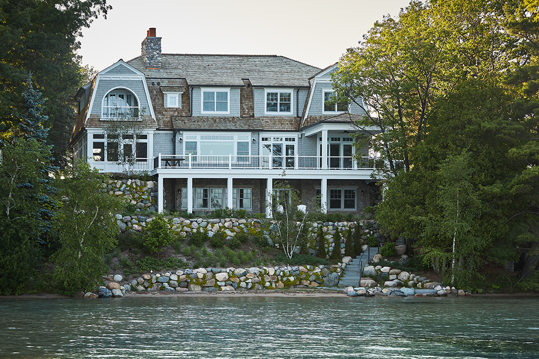 A beautiful lake front house