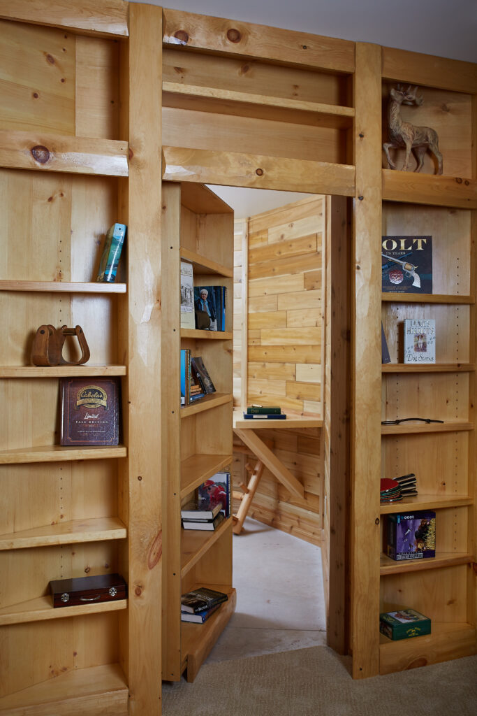 built-in bookshelf